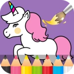 unicorn coloring 🦄 android application logo